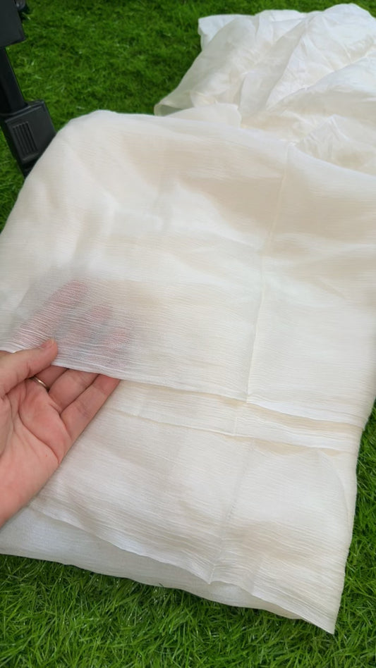 Chiffon duppata dyeable