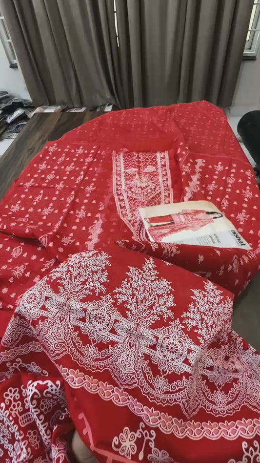 Nishat blok printed lawn 3pc