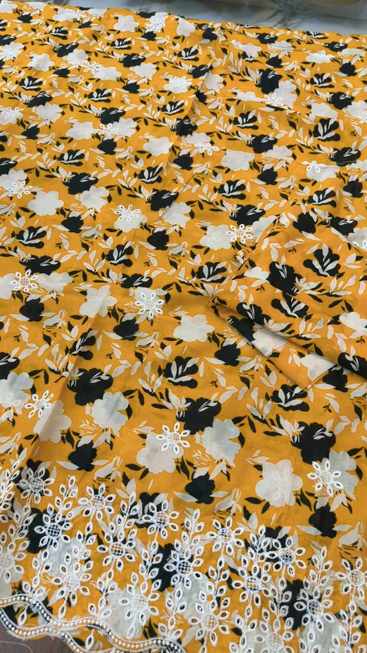 Lawn embroidered 2 pc