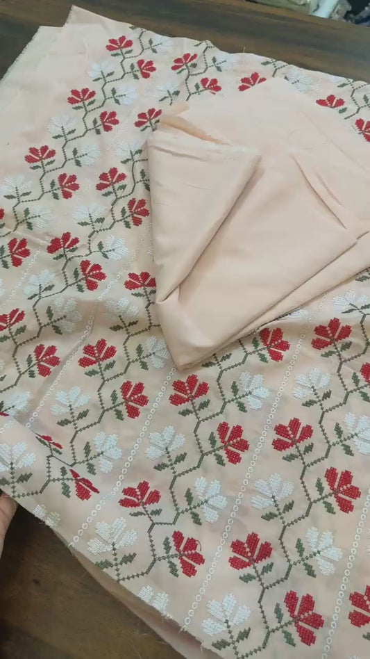 Bareeze style embroidery lawn 2pc