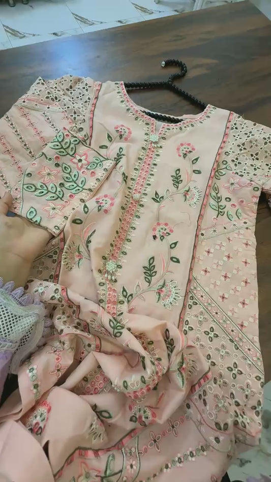 Ikat embroidered lawn 2pc stitched