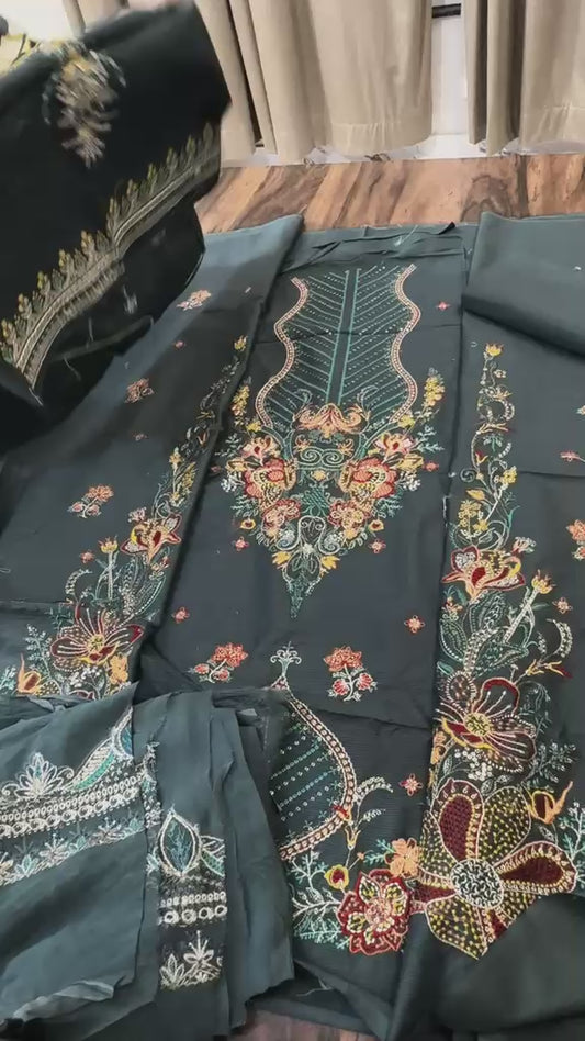 Tessa luxury embroided lawn 3pc