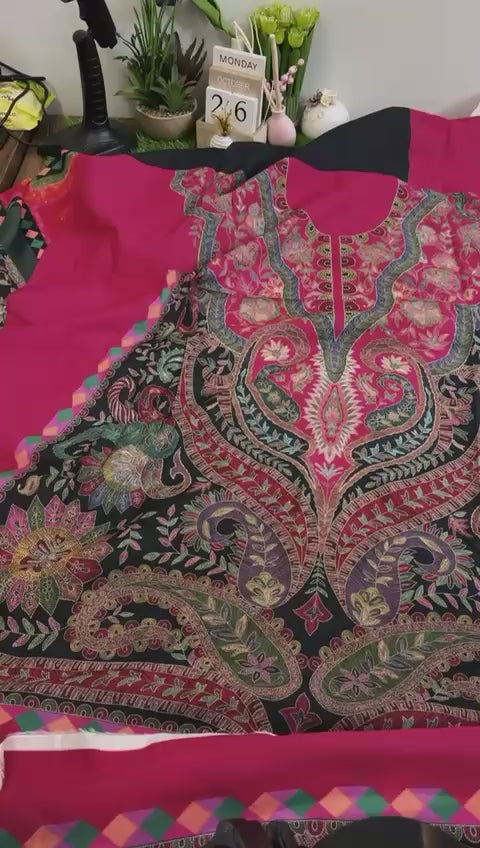 Ethnic winter printed kaftan