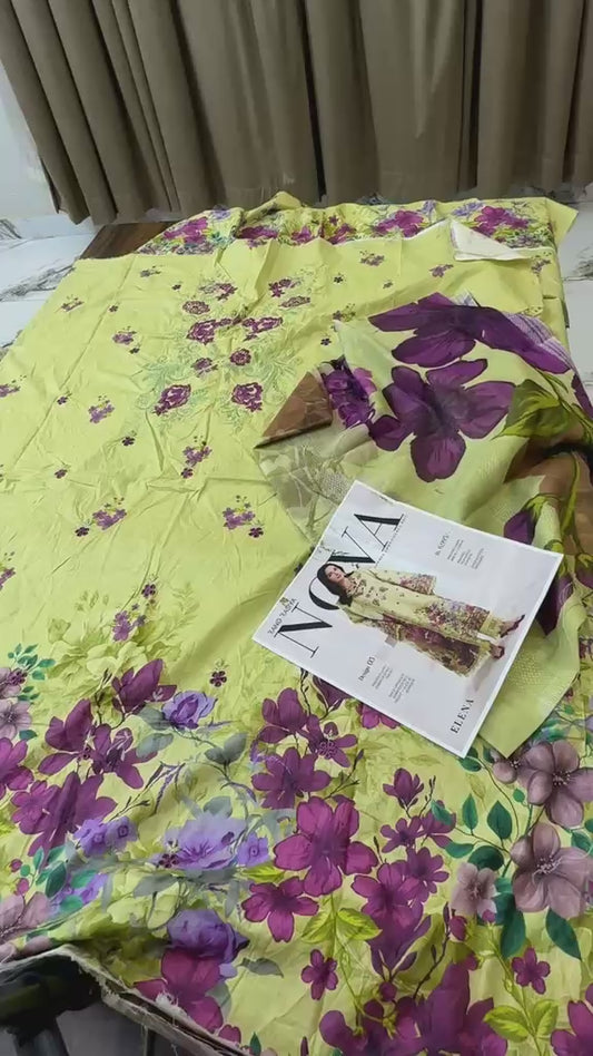 Rang rasiya luxury embroided lawn 3pc clearance