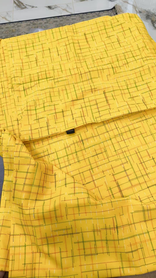 Ethnic king size bed sheet with 2 pillow covers