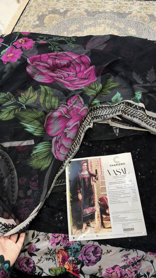 Chrizma luxury chiffon vassal volume 2pc