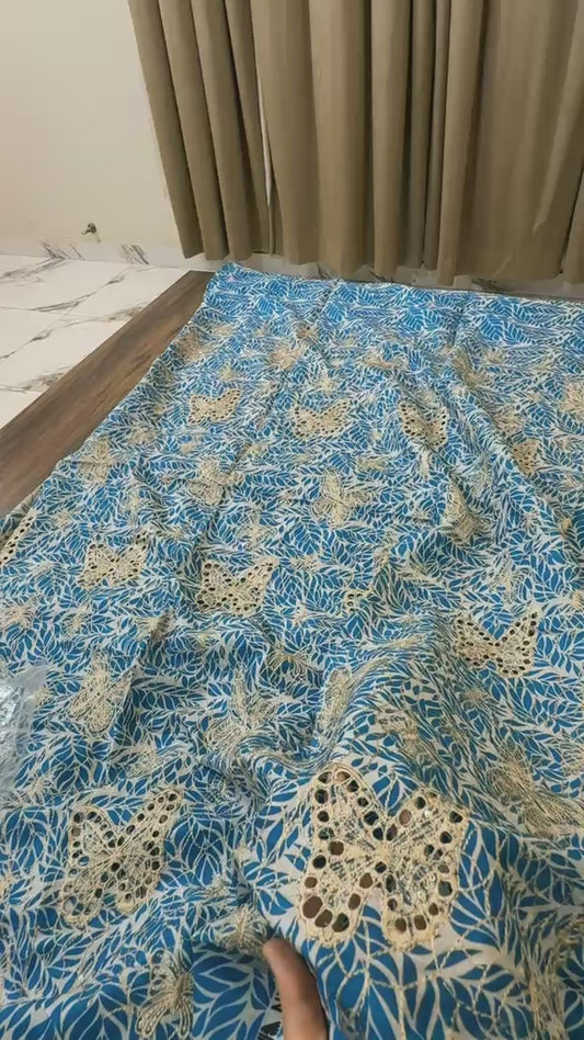 Lawn embroidered 2 pc
