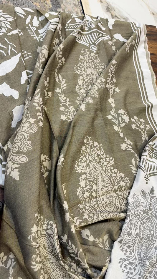 Nishat luxury winter jacquard shawl very big size