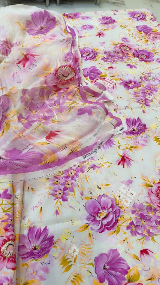 Bareeze style embroided linen 3pc