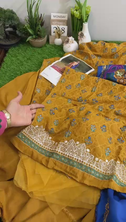 Sadaf Fawad Khan luxury embroided winter 3Pc