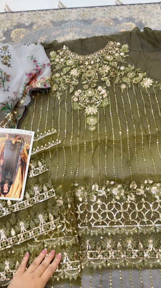 Chrizma luxury chiffon vassal volume 3pc