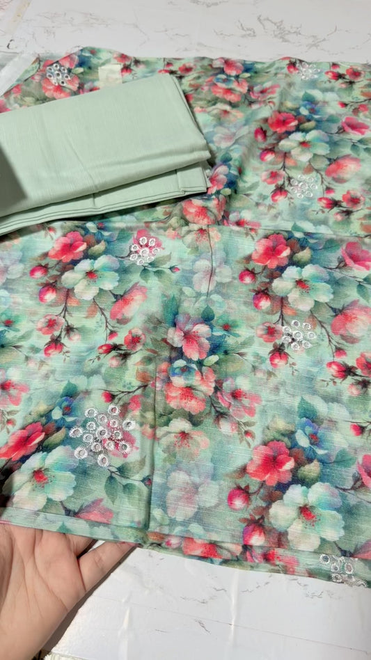 Bareeze style embroided 2 pc