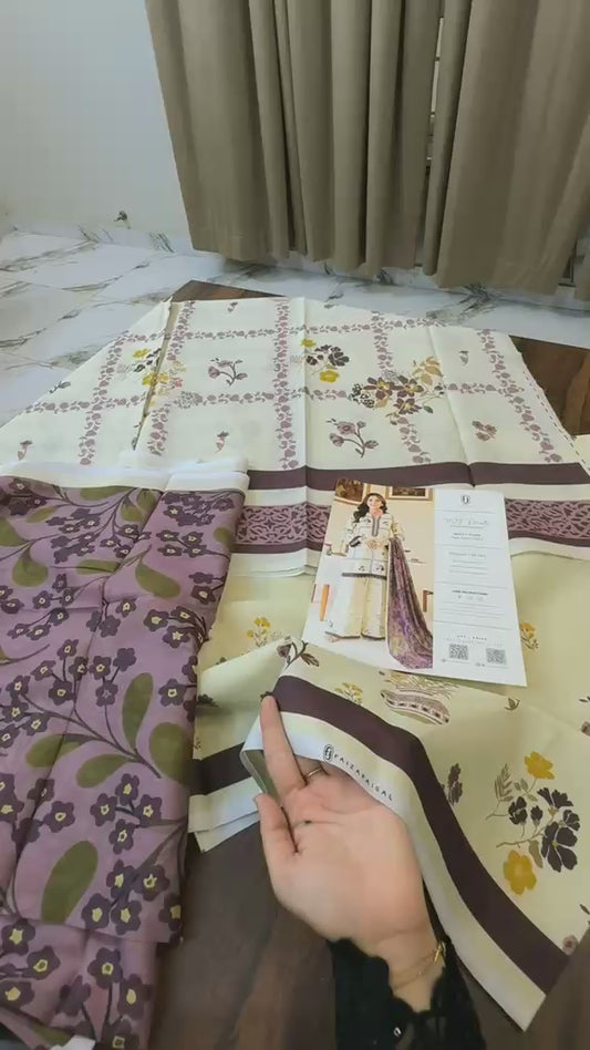 Faiza faisal printed lawn 3pc