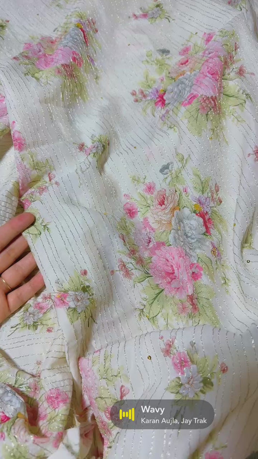 Zara shahjahan lawn shirt (2.5yard)