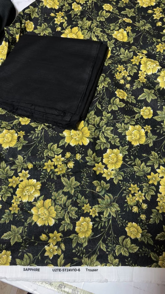 Sapphire printed khadar 2pc