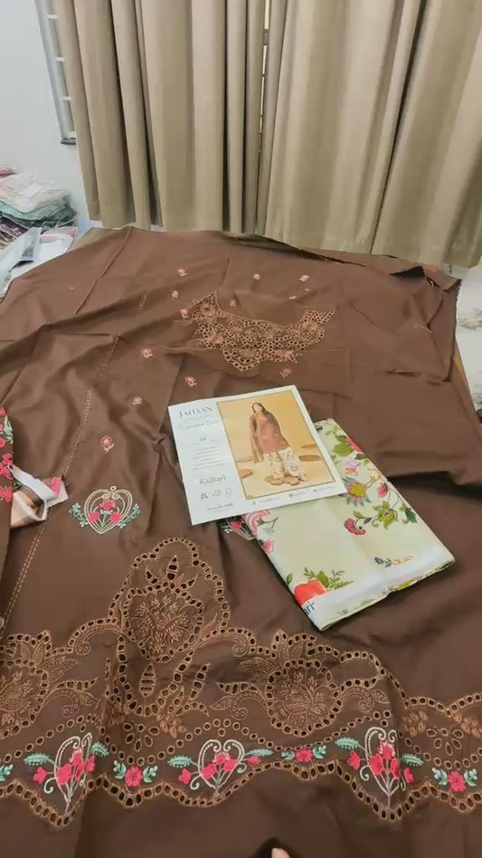 Rajbari luxury embroidered lawn 3pc 04