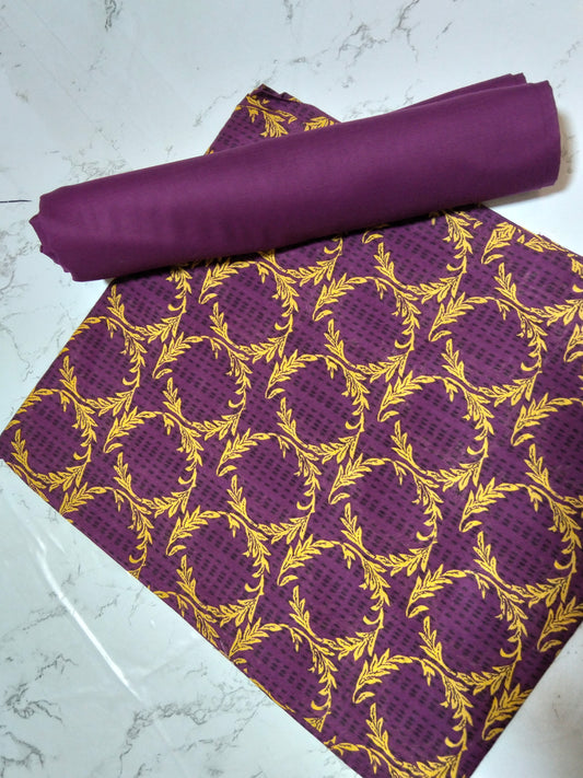 Sale printed lawn 2 PC  with plain trouser