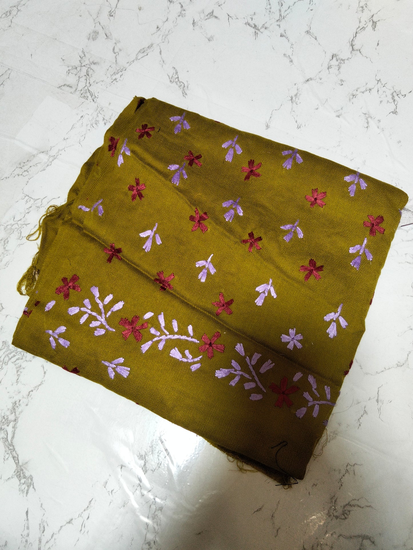 Sale embroided wool shawl