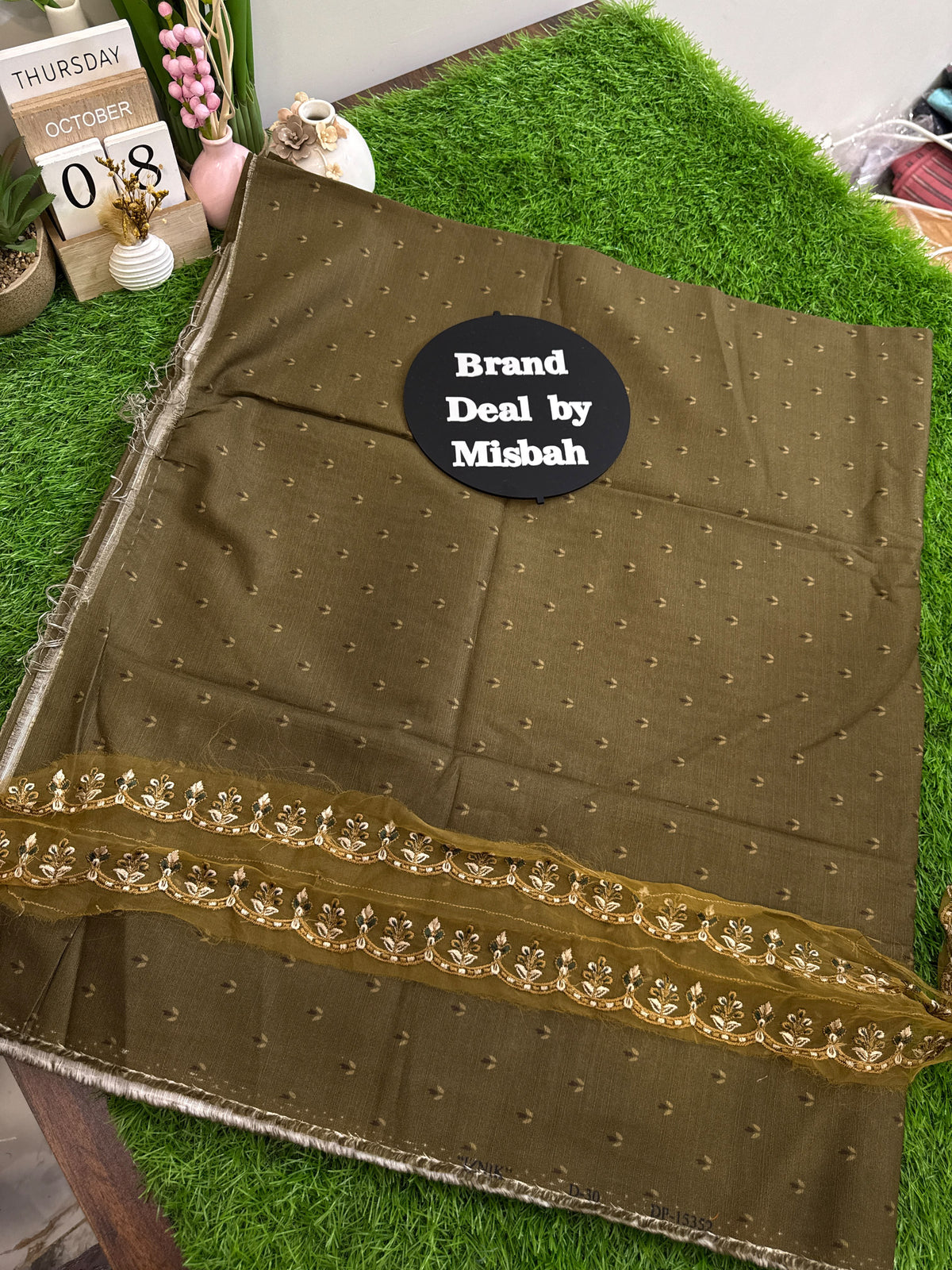 Iznik khadar allover print 2pc with embroided patch (patch ka design change hoskta hy)