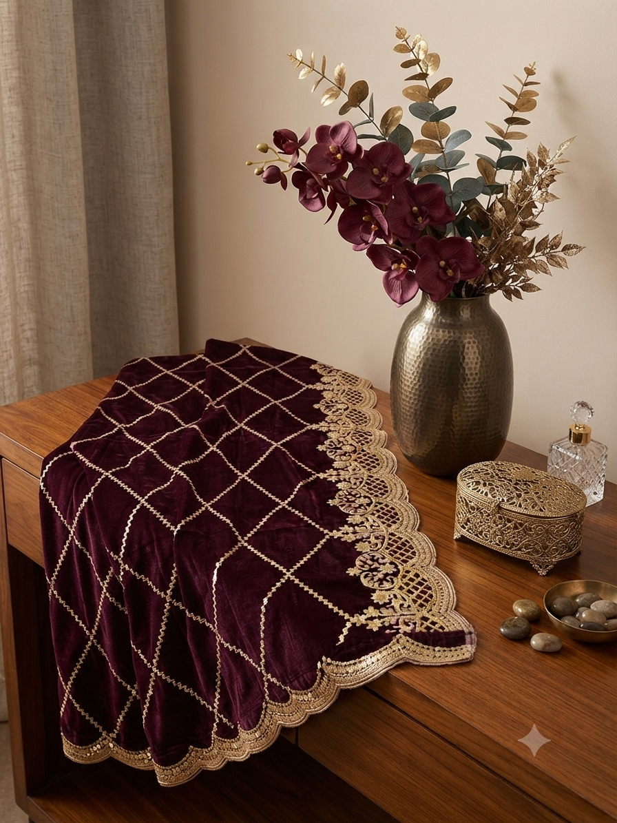 Sale embroided velvet shawl winter