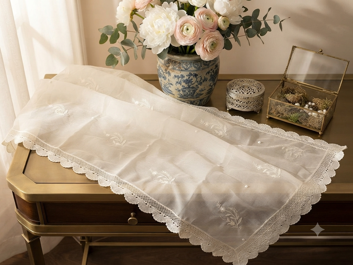 Sale embroided chiffon dupatta 2 sided