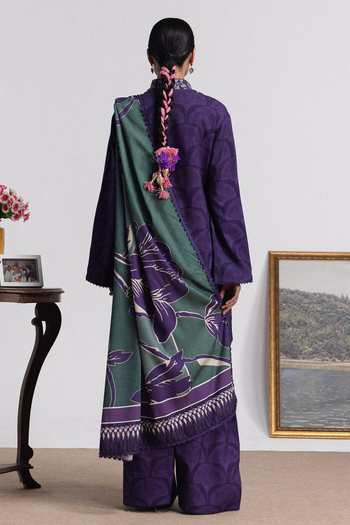 Coco prints by Zara shahjhan  MIRA -1A printed linen 3pc