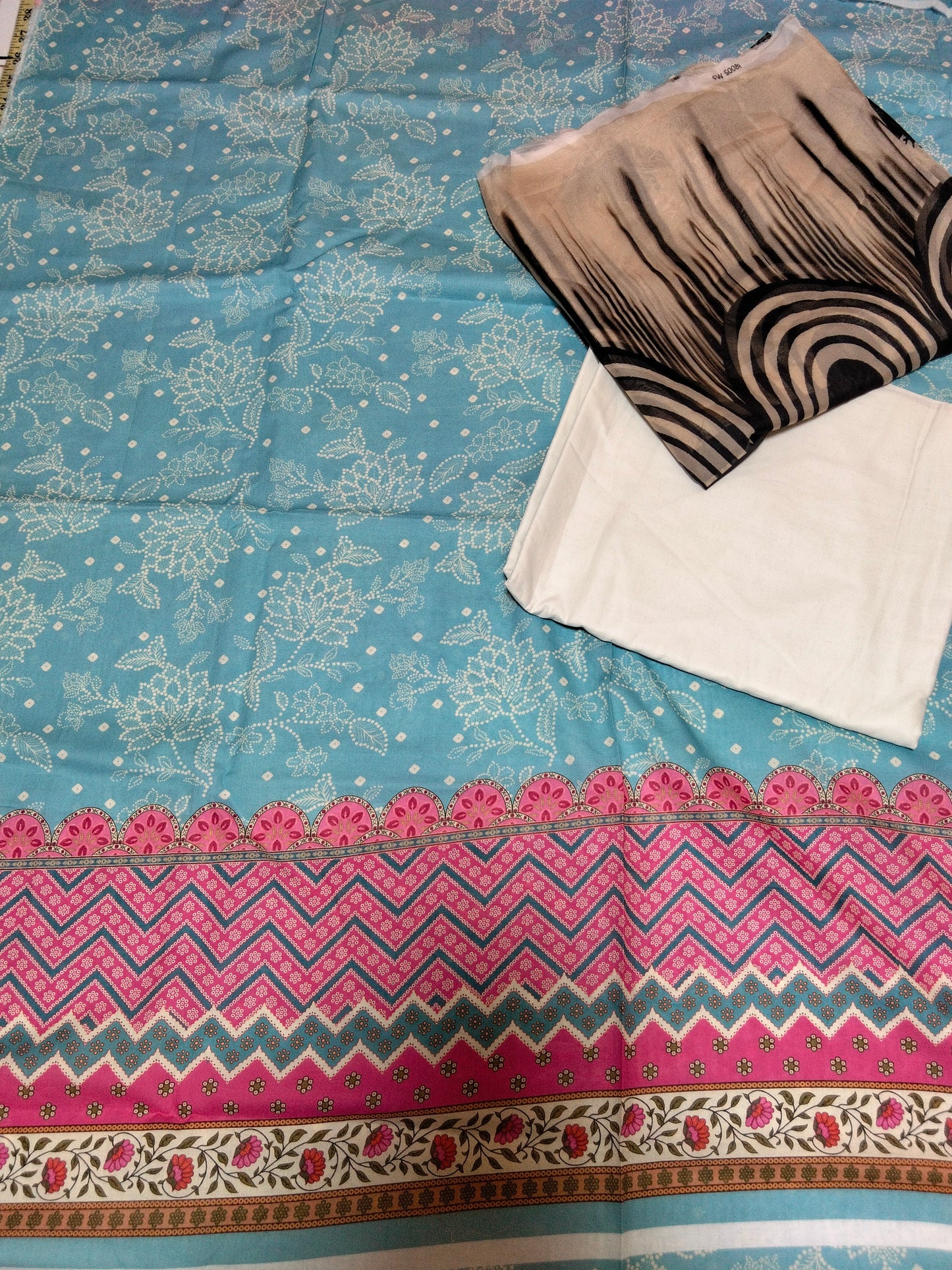 Sale printed lawn 2pc+Pure Chiffon Duppata