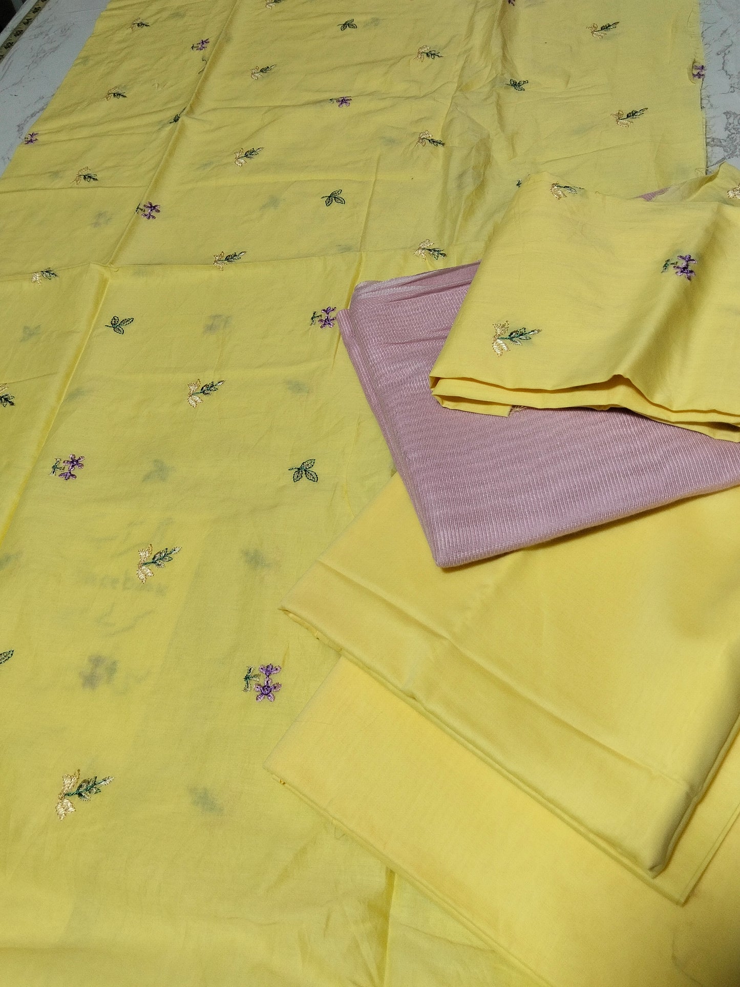 Sale Faiza Faisal Embroidered 3pc with Khadi net Duppta