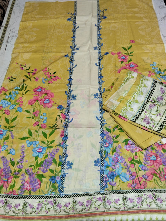 Sale printed lawn 3pc