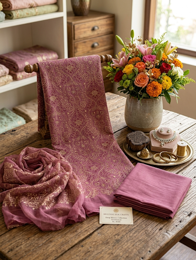 Sale Breeze embroided karandi fabric 3pc with plain trouser and embroided chiffon dupatta