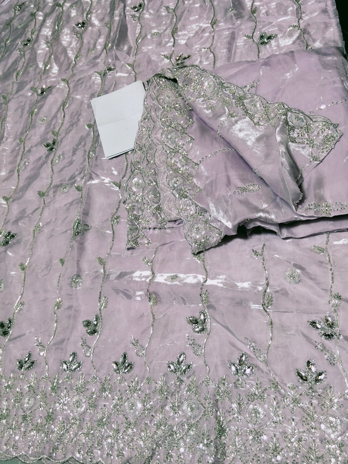 Sale cut Dana embroided sheesha silk 2pc