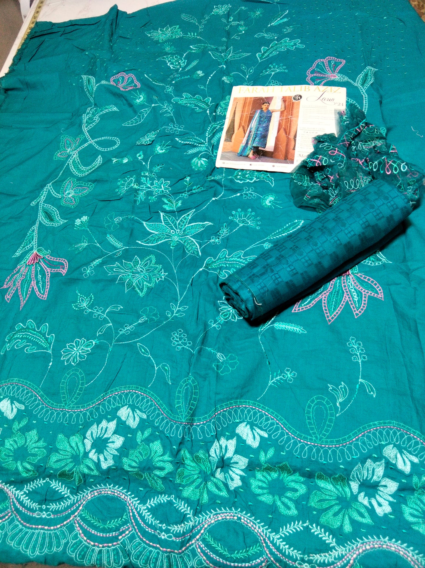 Farah talib Aziz embroidered 2 pc