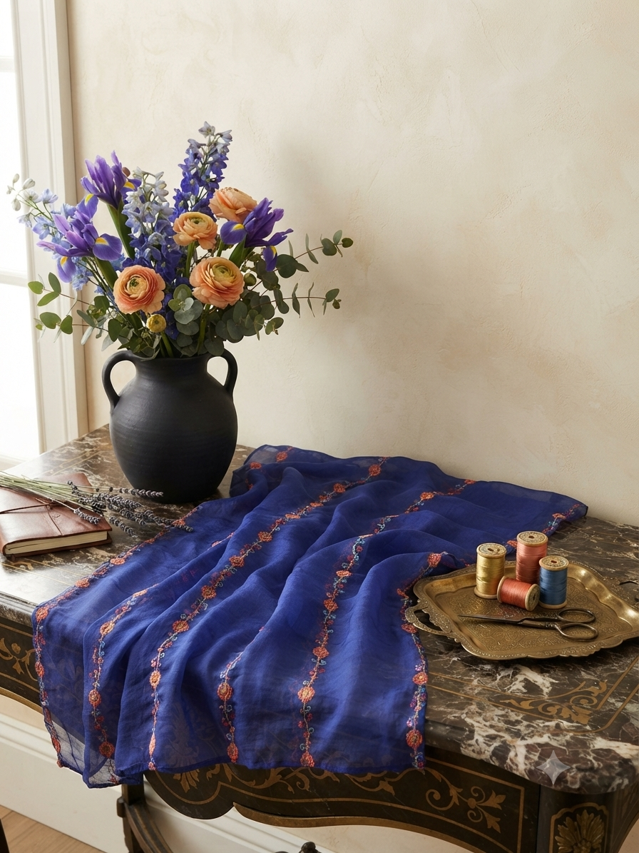 Sale embroided chiffon dupatta