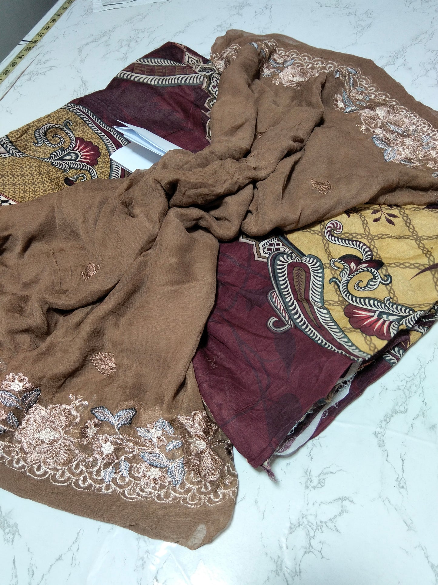 Sale1. voile lawn printed dupatta 2.embroided chiffon dupatta
