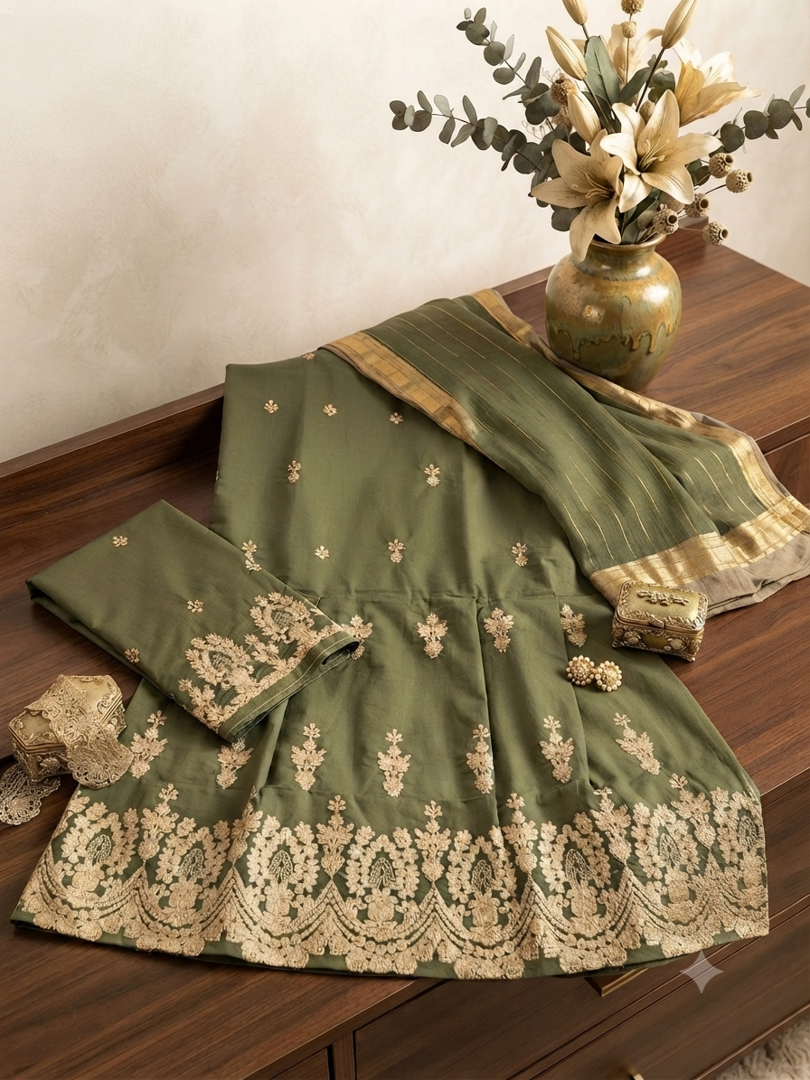 Sale zelbury luxury embroided lawn 2pc shirt and trouser