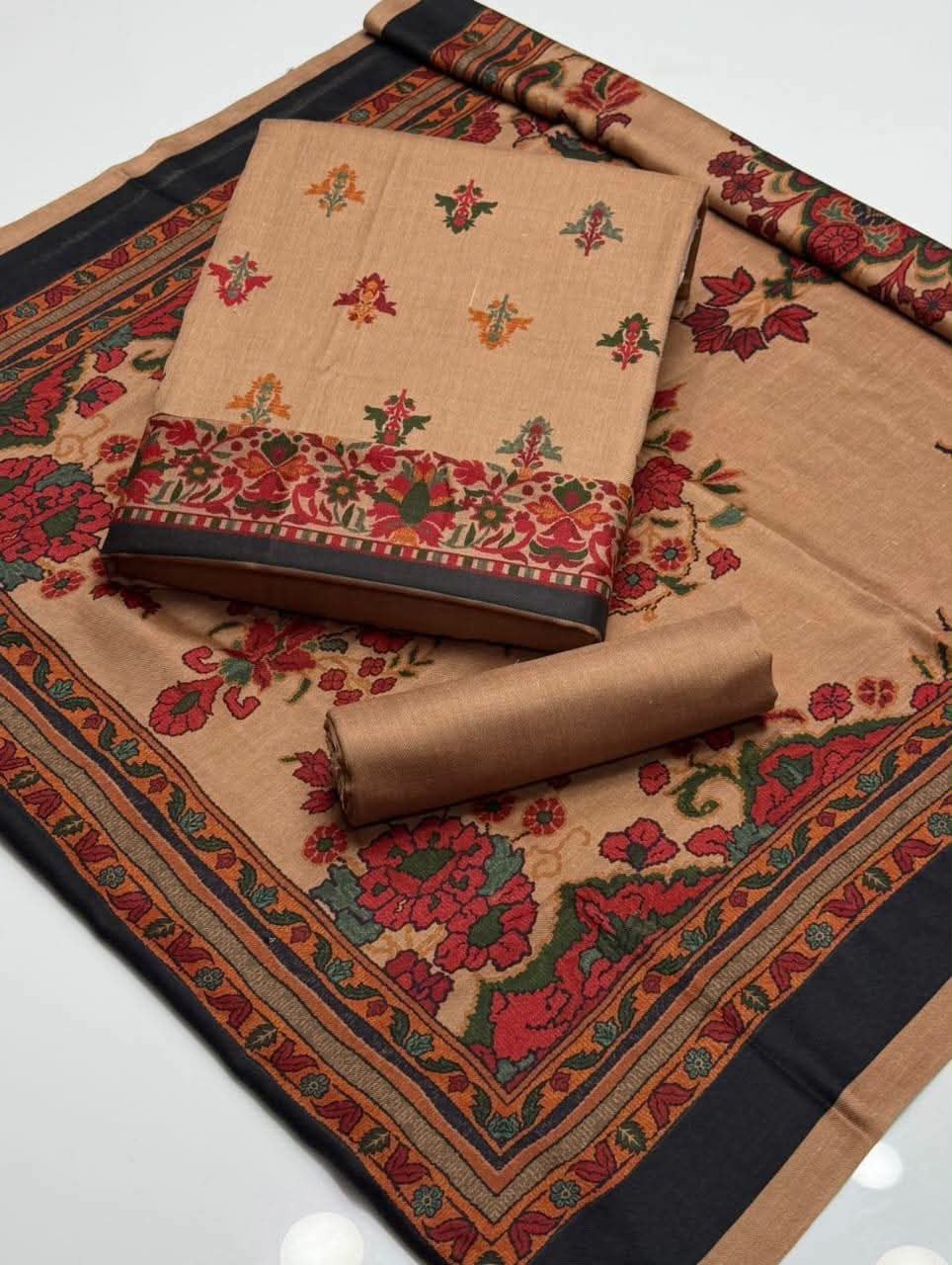 Pashmina printed winter 3 pc