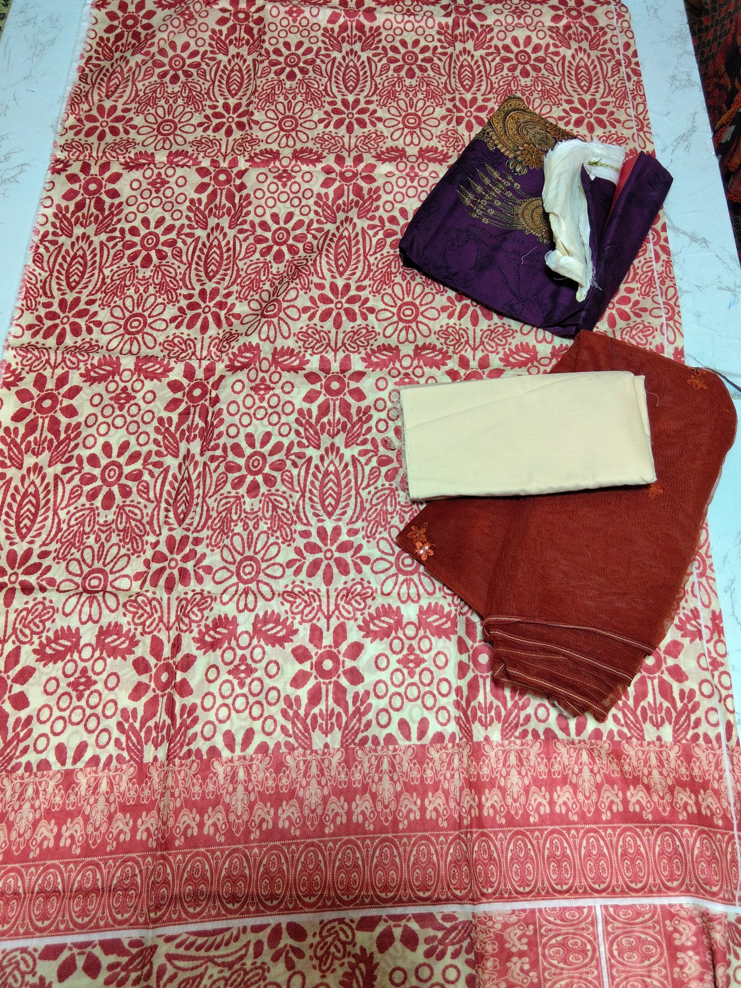 Sale printed lawn 2 PC+Shiza Hassan ki shirt+embroided net duppta