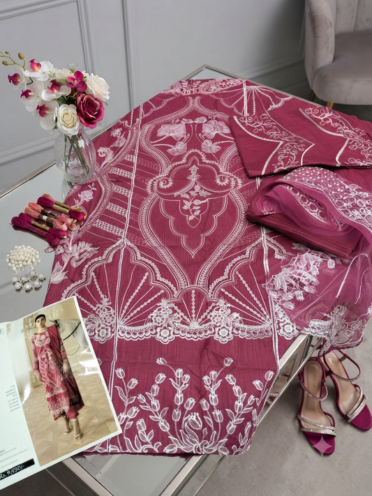 Parishay luxury embroidered  3pc