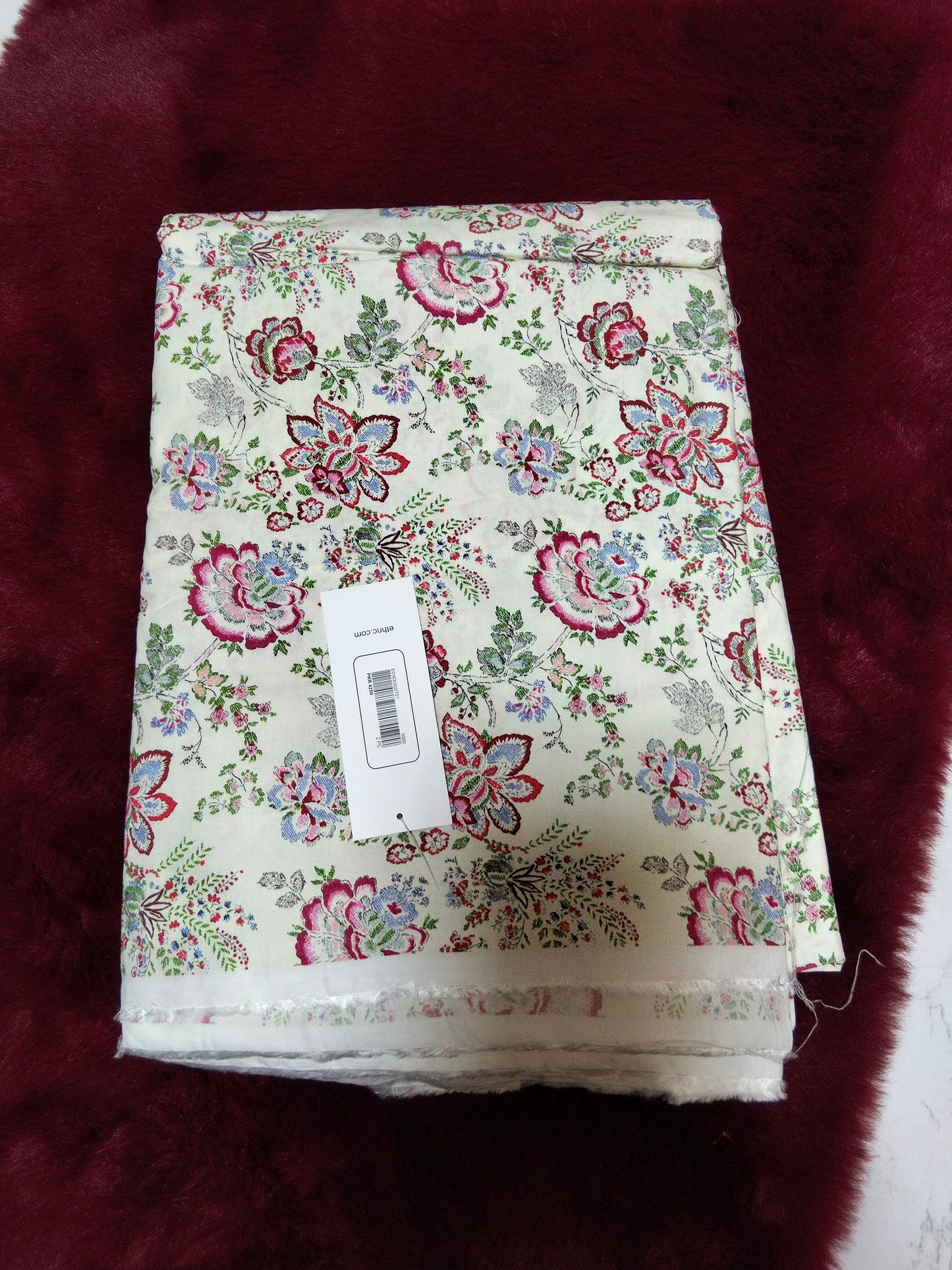 Ethnic 💯 orignal printed raw silk 2pc allover unstitched