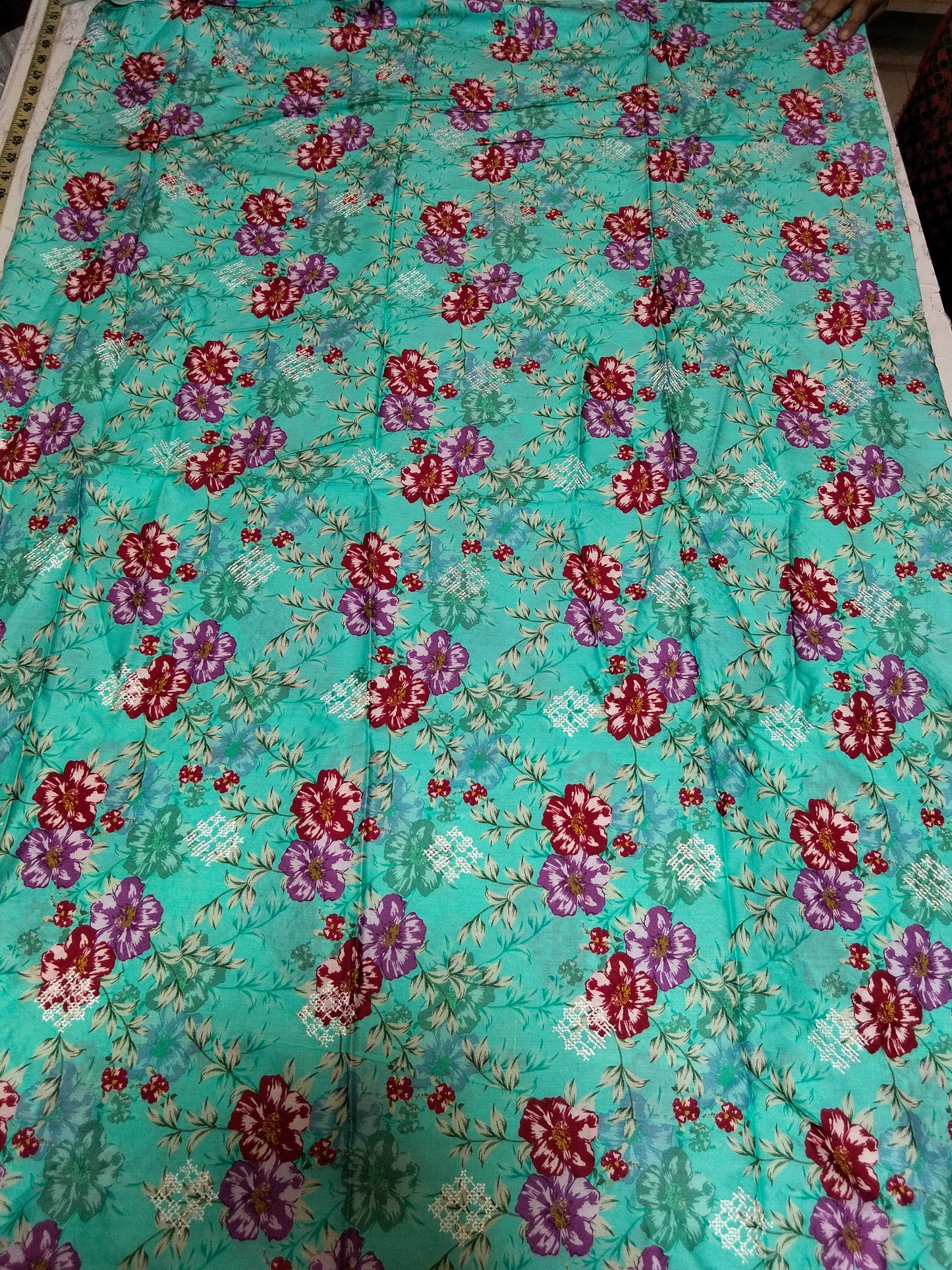 SALE Breeze Embroidered Linen shirt with chiffon dupatta dyed trouser 3pc
