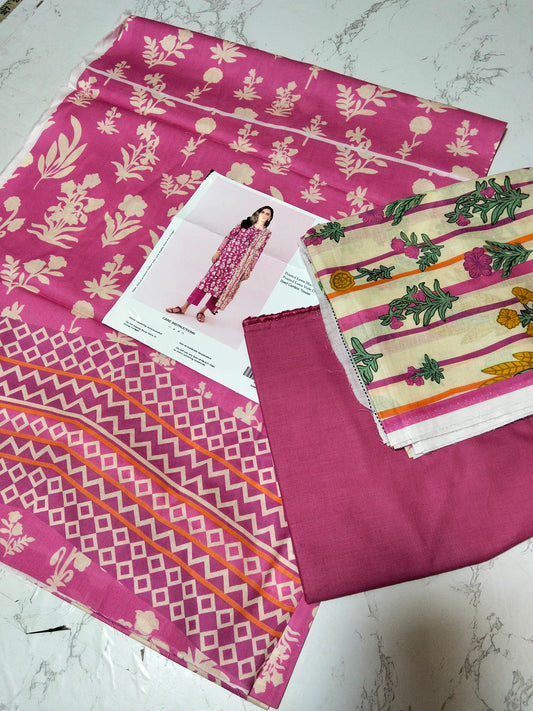 Sale Sapphire Printed lawn 3pc