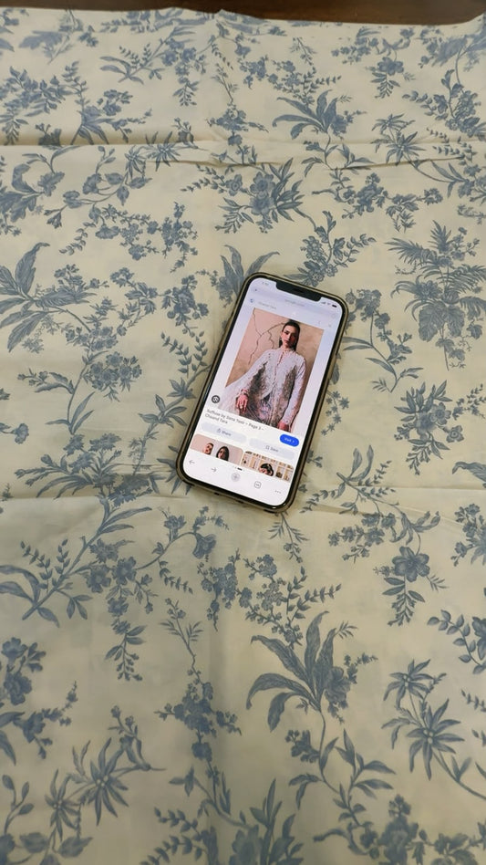 Clearance sale suffuse all over printed 2 pc cambric fabric