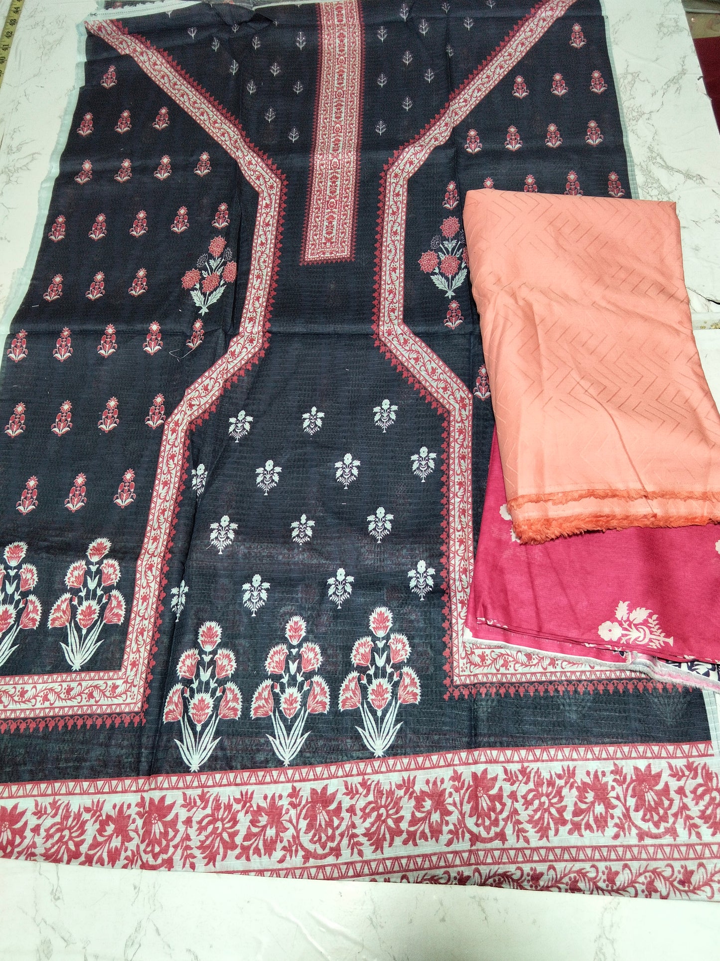 Sale printed lawn 2pc+texture lawn 2pc