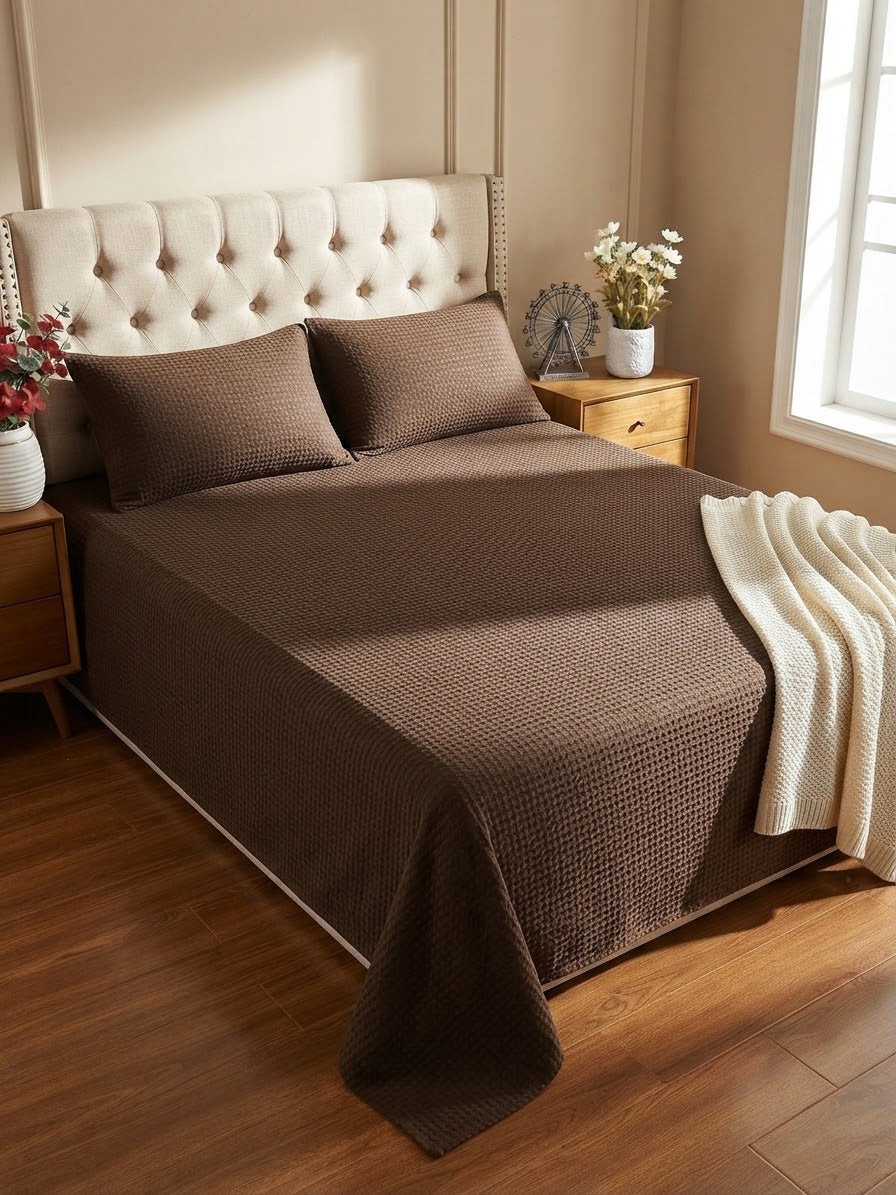 Bareeze luxury homes bed sheets with 2 pillow cover king size