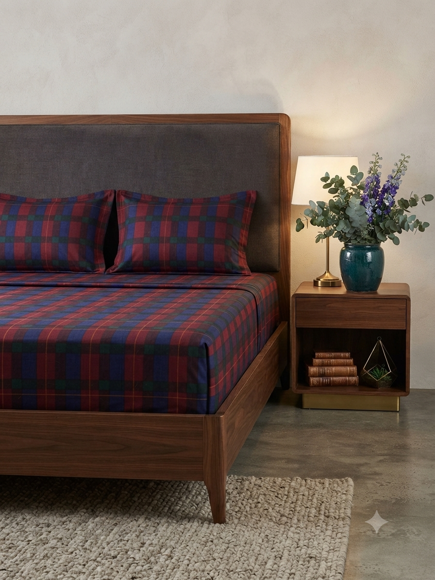 Sapphire home bed sheet with 2 pillow cases