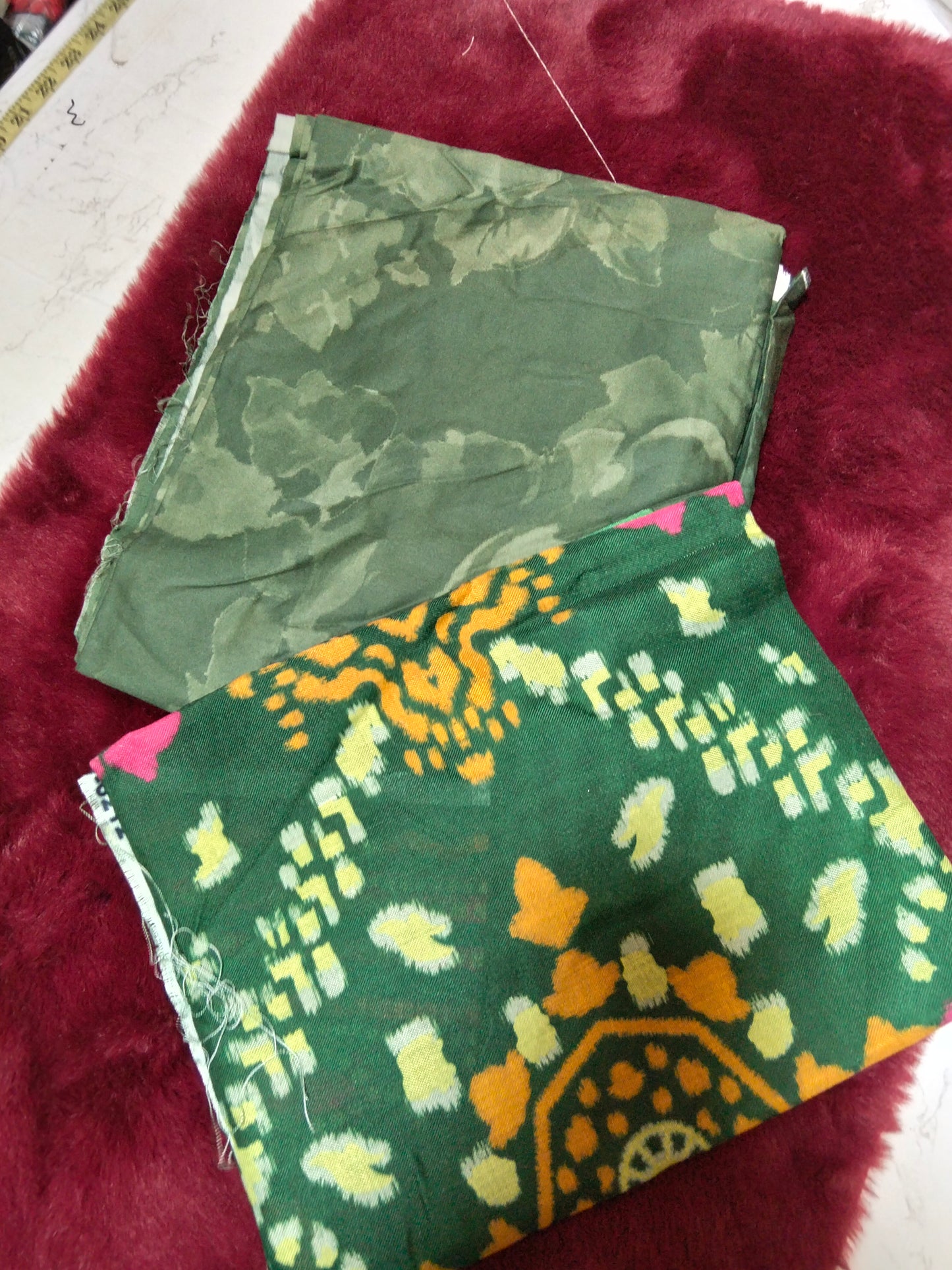 Sale Jazmin printed linen 3Pc with printed wool shawl (winter)