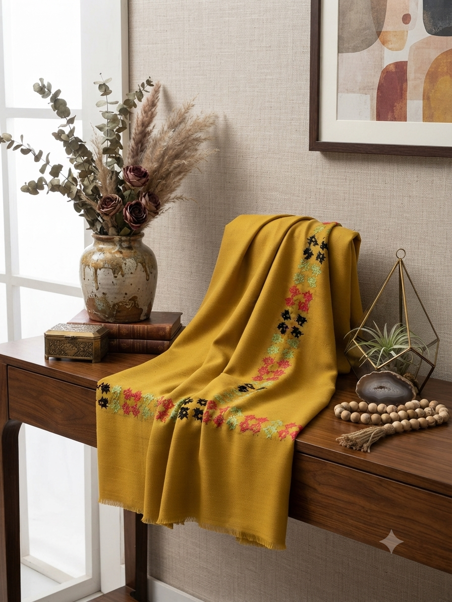 Sale embroided wool shawl winter