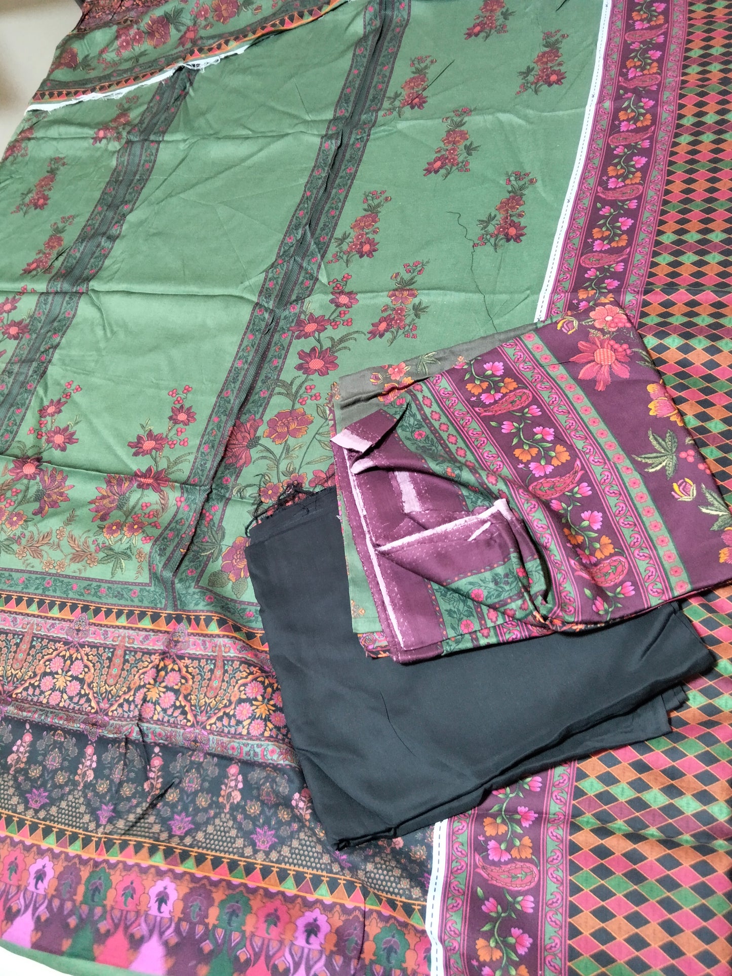Sale asim jofa printed Linen 3pc