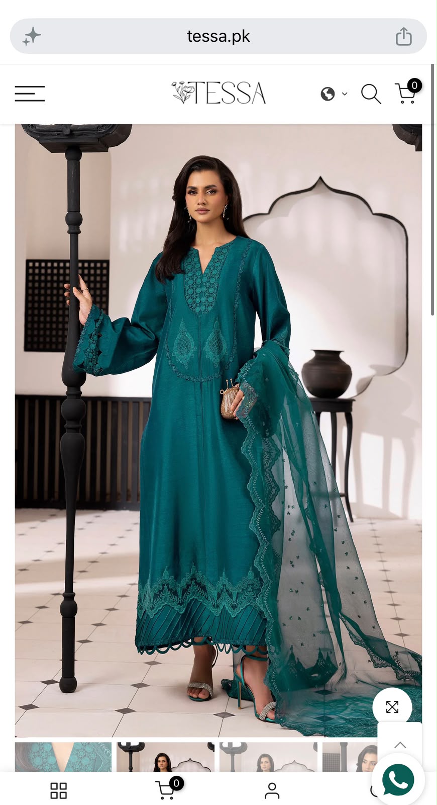 Tessa luxury formal stitched 3 pc