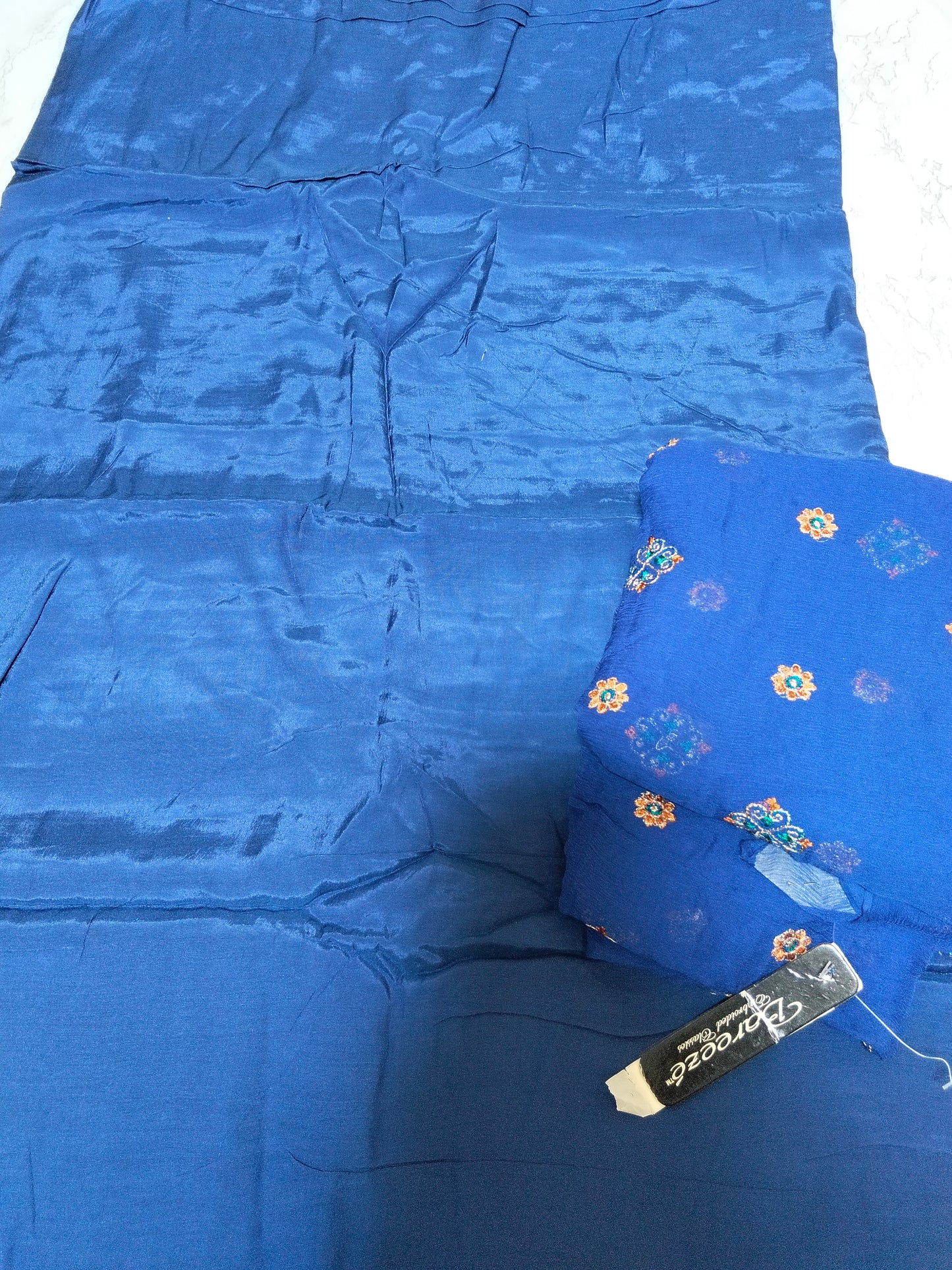 Sale tussel Silk+ Embroided pure chiffon dupatta